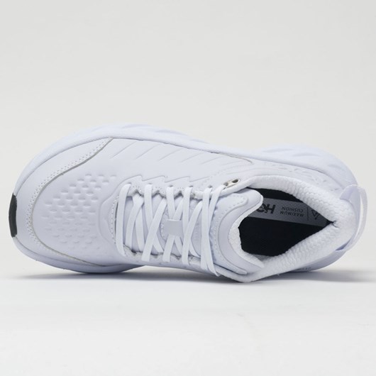 White Orthofeet Hoka One One Bondi SR Men's Walking Shoes | QVJCP4813