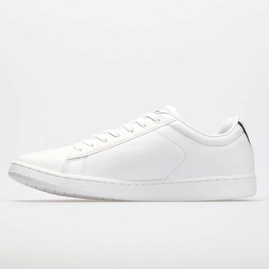 White Orthofeet Lacoste Carnaby Evo BL Men's Lifestyle Sneakers | PKQRZ3708