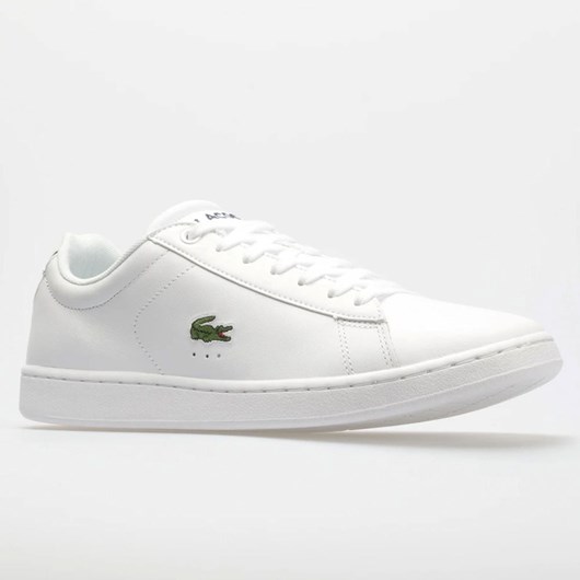 White Orthofeet Lacoste Carnaby Evo BL Men's Lifestyle Sneakers | PKQRZ3708