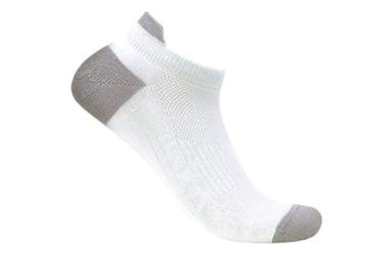 White Orthofeet Low Cut Bamboo Diabetic  Unisex Socks | JHKNT2451