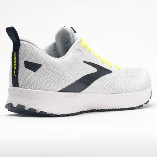 White / Oyster / india Ink Orthofeet Brooks Revel 5 Men's Running Shoes | NEDUA1543