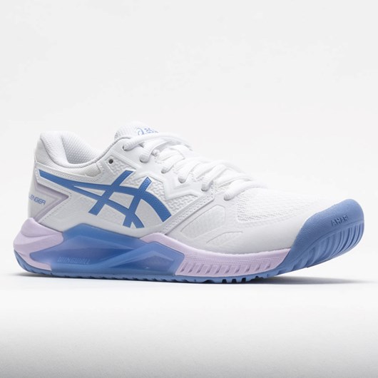 White / Periwinkle Blue Orthofeet ASICS GEL-Challenger 13 Women's Tennis Shoes | PYKSR8479