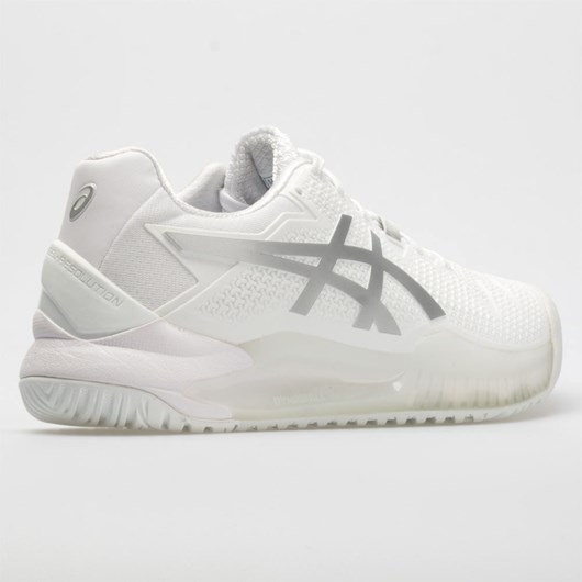 White / Pure Silver Orthofeet ASICS GEL-Resolution 8 Men's Tennis Shoes | DCEZA6428