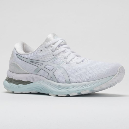 White / Pure Silver Orthofeet ASICS GEL-Nimbus 23 Women's Running Shoes | TCOEP1478