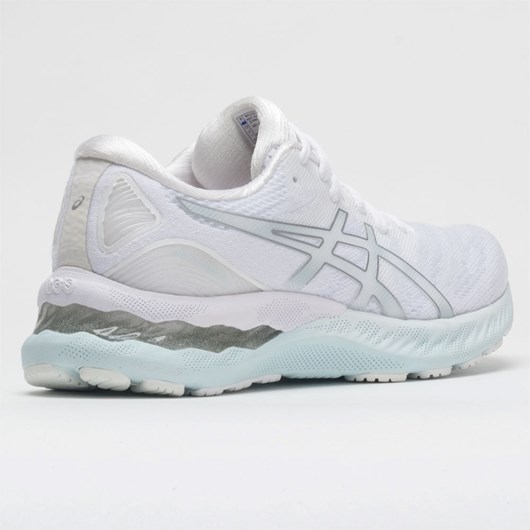 White / Pure Silver Orthofeet ASICS GEL-Nimbus 23 Women's Running Shoes | TCOEP1478