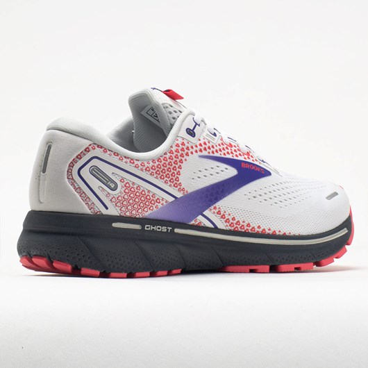 White / Purple / Coral Orthofeet Brooks Ghost 14 Women's Running Shoes | IDGEX8573