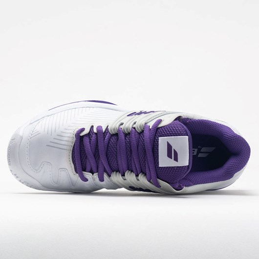 White / Purple Orthofeet Babolat Propulse Fury Women's Tennis Shoes | NOVLJ7502