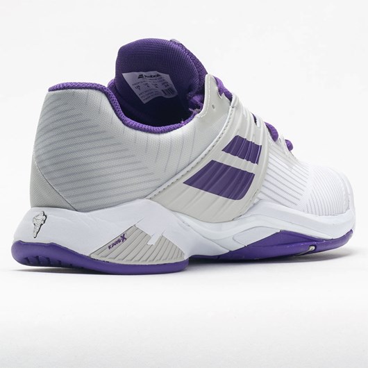 White / Purple Orthofeet Babolat Propulse Fury Women's Tennis Shoes | NOVLJ7502