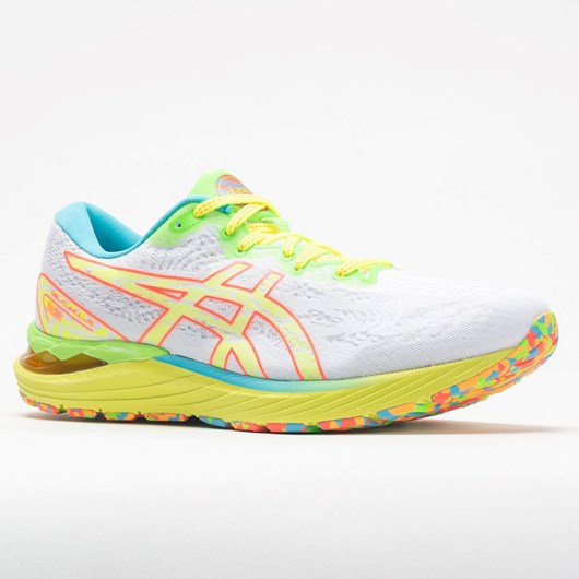 White / Safety Yellow Orthofeet ASICS GEL-Cumulus 23 Men's Running Shoes | CZSYX9716