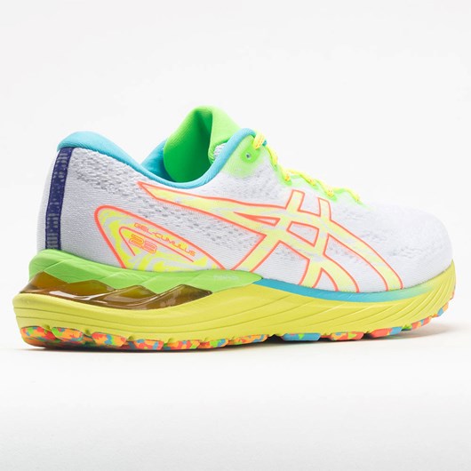 White / Safety Yellow Orthofeet ASICS GEL-Cumulus 23 Men's Running Shoes | CZSYX9716