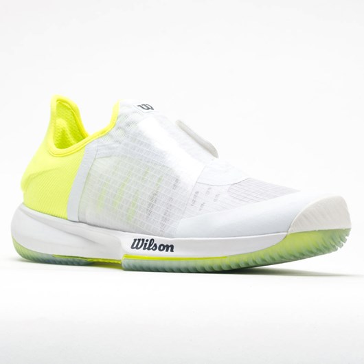 White / Safety Yellow / Soothing Sea Orthofeet Wilson Kaos Mirage Men's Tennis Shoes | NCPKY6950