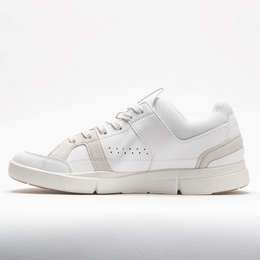 White / Sand Orthofeet On The Roger Clubhouse Men's Lifestyle Sneakers | PJQRB3186