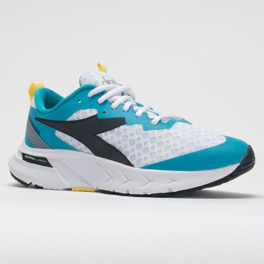 White / Scuba Blue Orthofeet Diadora Mythos Blushield Volo Women's Running Shoes | VGDFM4890