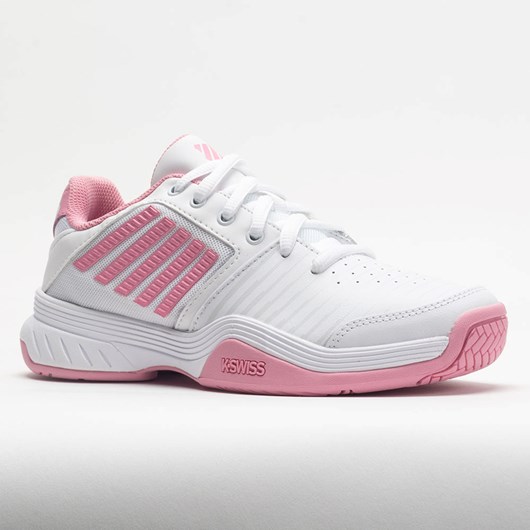 White / Sea Pink Orthofeet K-Swiss Court Express Women's Tennis Shoes | RFBJH5607