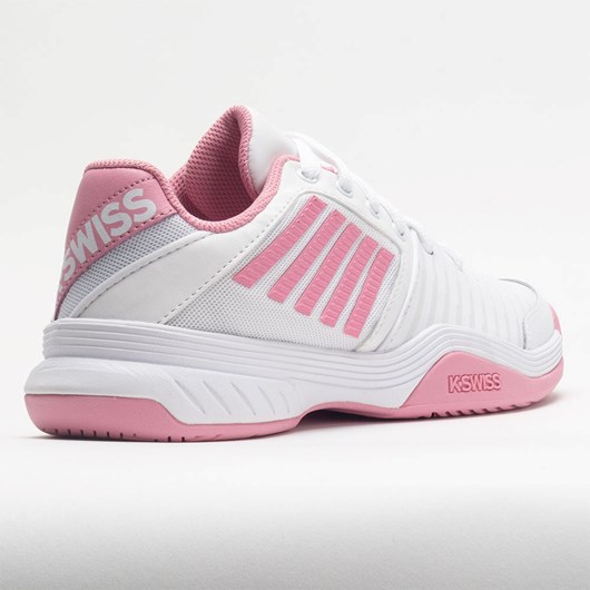 White / Sea Pink Orthofeet K-Swiss Court Express Women's Tennis Shoes | RFBJH5607