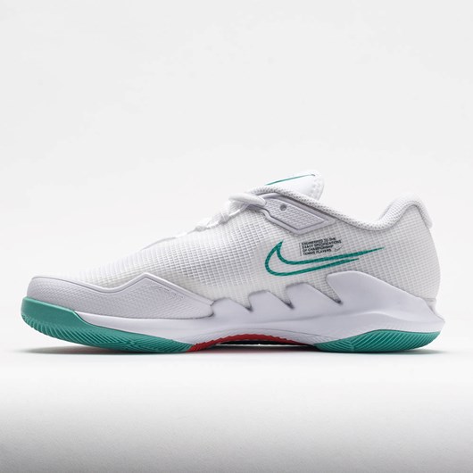 White / Washed Teal / Habanero Red Orthofeet Nike Air Zoom Vapor Pro Women's Tennis Shoes | ZJMXK1035