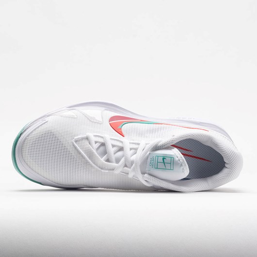 White / Washed Teal / Habanero Red Orthofeet Nike Air Zoom Vapor Pro Women's Tennis Shoes | ZJMXK1035