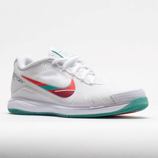 White / Washed Teal / Habanero Red Orthofeet Nike Air Zoom Vapor Pro Women's Tennis Shoes | ZJMXK1035