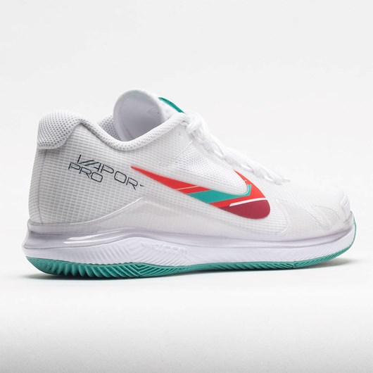 White / Washed Teal / Habanero Red Orthofeet Nike Air Zoom Vapor Pro Women's Tennis Shoes | ZJMXK1035