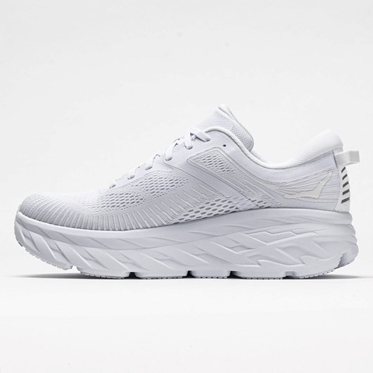 White / White Orthofeet Hoka One One Bondi 7 Men's Running Shoes | JELQT8049