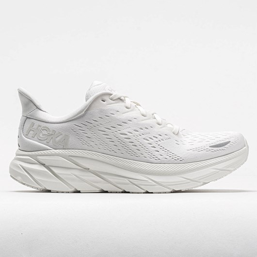 White / White Orthofeet Hoka One One Clifton 8 Women\'s Running Shoes | EOUTY8279