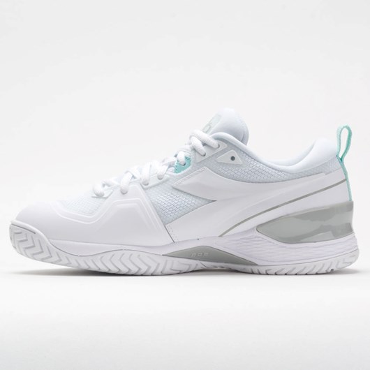 White / White / White Orthofeet Diadora Speed Blushield 5 Club Women's Tennis Shoes | VWSTC8752