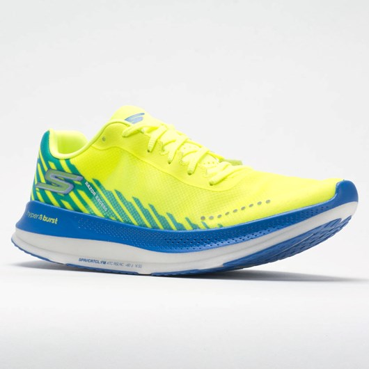 Yellow / Blue Orthofeet Skechers GOrun Razor Excess Men's Running Shoes | EXZDA4763