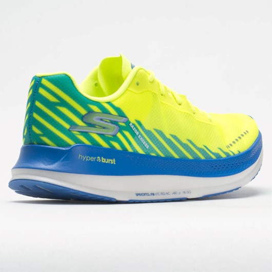 Yellow / Blue Orthofeet Skechers GOrun Razor Excess Men's Running Shoes | EXZDA4763