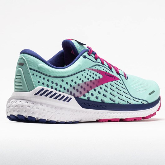 Yucca / Navy Blue / Fuchsia Orthofeet Brooks Adrenaline GTS 21 Women's Running Shoes | QEPDG6790