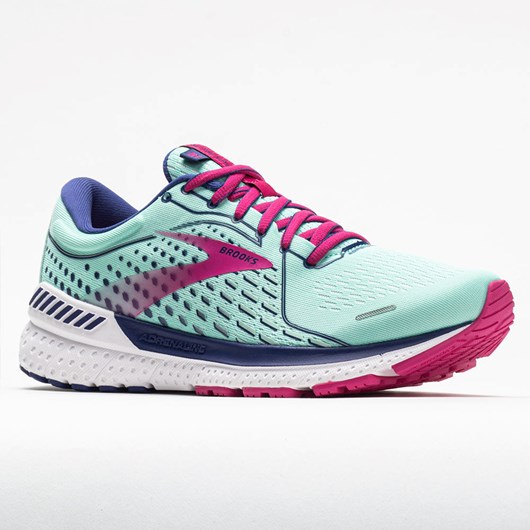 Yucca / Navy Blue / Fuchsia Orthofeet Brooks Adrenaline GTS 21 Women's Running Shoes | QEPDG6790