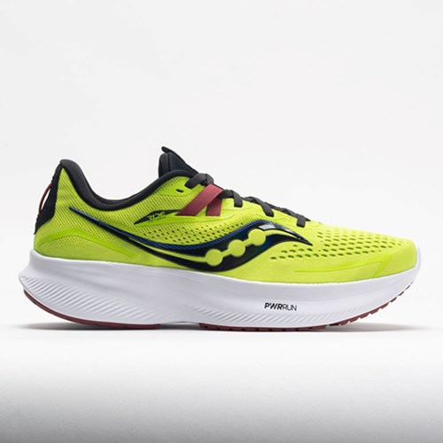 Acid Lime / Spice Orthofeet Saucony Ride 15 Men's Running Shoes | TEZSQ8647