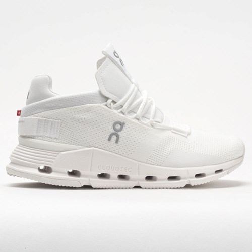 All White Orthofeet On Cloudnova Men's Lifestyle Sneakers | VXZIN9746