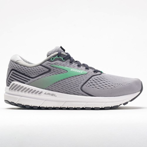 Alloy / Blackened Pearl / Green Orthofeet Brooks Ariel 2020 Women's Running Shoes | VOABL9478