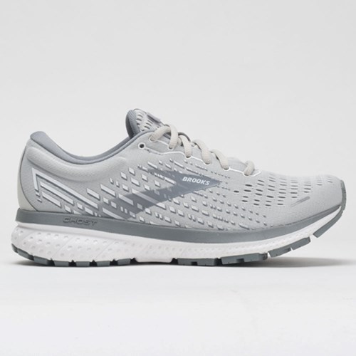 Alloy / Oyster / White Orthofeet Brooks Ghost 13 Women's Running Shoes | SJFYE7248