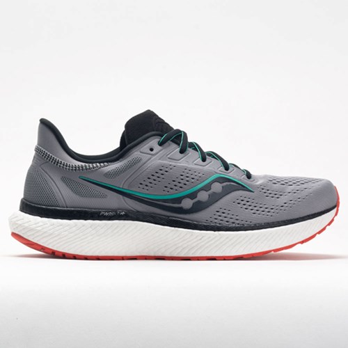 Alloy / Scarlet Orthofeet Saucony Hurricane 23 Men's Running Shoes | MWPJL8132