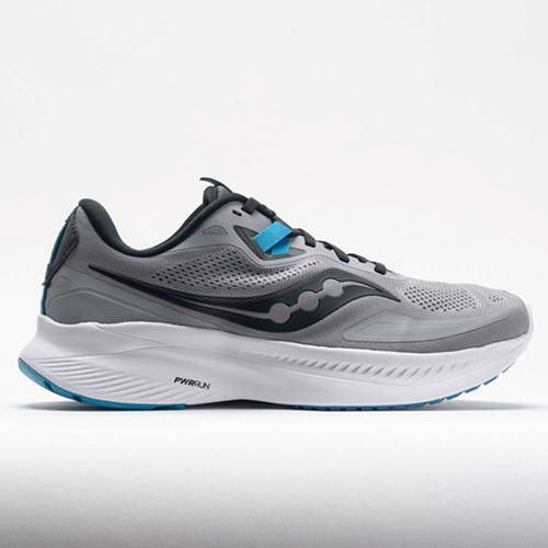 Alloy / Topaz Orthofeet Saucony Guide 15 Men's Running Shoes | OLGXM4169