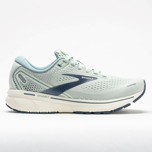 Aqua Glass / Whisper White / Navy Orthofeet Brooks Ghost 14 Women's Running Shoes | ITRBE0263