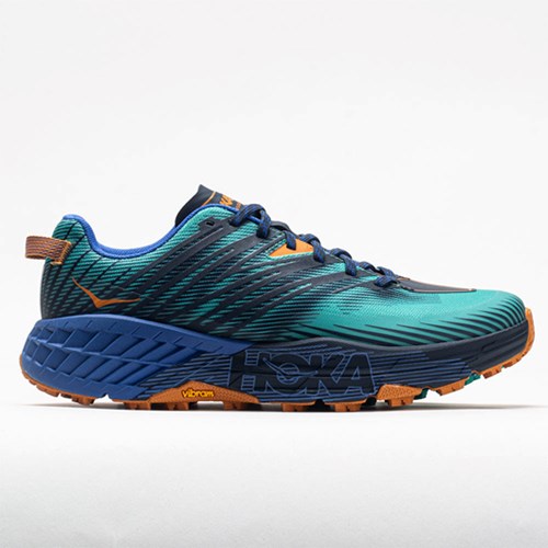 Atlantis / Dazzling Blue Orthofeet Hoka One One Speedgoat 4 Men's Trail Running Shoes | RKFMP3056