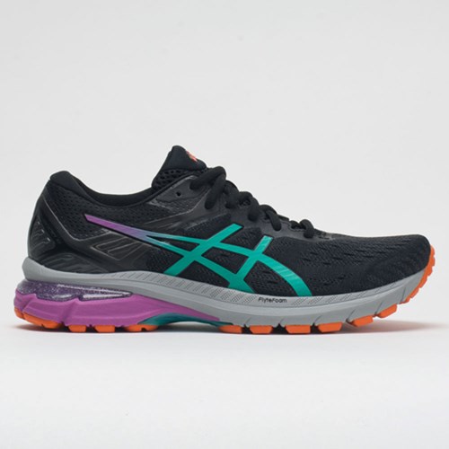 Black / Baltic Jewel Orthofeet ASICS GT-2000 9 Trail Women's Trail Running Shoes | HSVBE2745