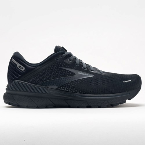 Black / Black / Ebony Orthofeet Brooks Adrenaline GTS 22 Men's Running Shoes | HWEUM5079