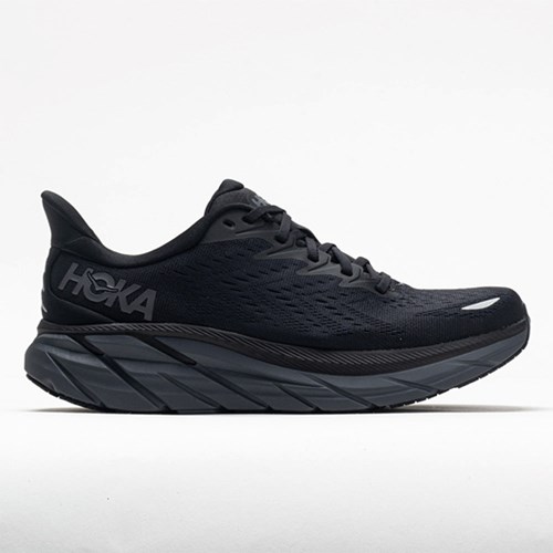 Black / Black Orthofeet Hoka One One Clifton 8 Men's Running Shoes | LQFHO3805