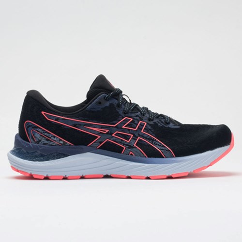 Black / Blazing Coral Orthofeet ASICS GEL-Cumulus 23 Women's Running Shoes | OSNBW4869