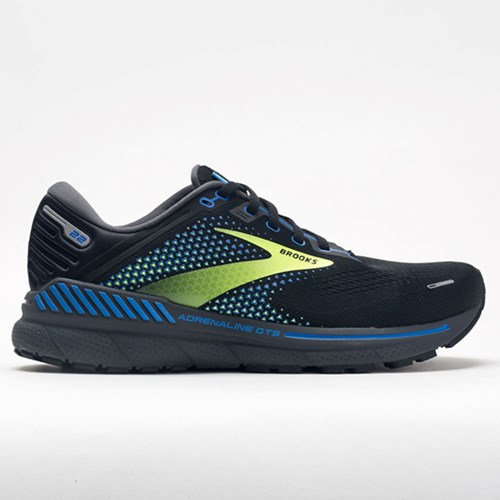 Black / Blue / Nightlife Orthofeet Brooks Adrenaline GTS 22 Men's Running Shoes | FGHOU2314