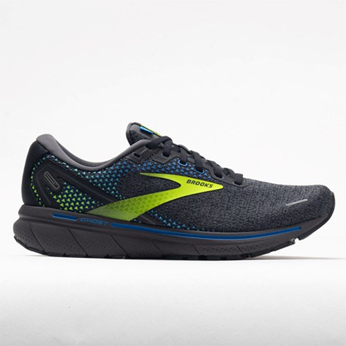 Black / Blue / Nightlife Orthofeet Brooks Ghost 14 Men's Running Shoes | NTQLH6284