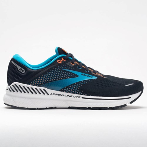 Black / Blue / Orange Orthofeet Brooks Adrenaline GTS 22 Men's Running Shoes | ACGRS2501