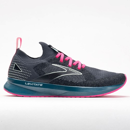 Black / Blue / Pink Orthofeet Brooks Levitate Stealthfit 5 Women's Running Shoes | YRCWG8640