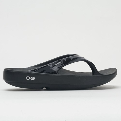 Black Camo Orthofeet OOFOS OOlala Limited Women's Slide Sandals | TVOSZ5689