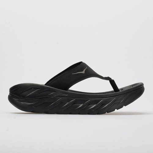 Black / Dark Gull Gray (2019) Orthofeet Hoka One One Ora Recovery Flip Women's Slide Sandals | HARPL3490