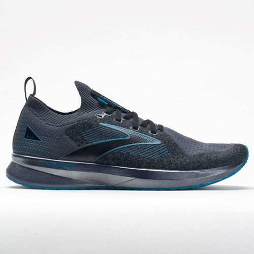 Black / Ebony / Crystal Teal Orthofeet Brooks Levitate Stealthfit 5 Men's Running Shoes | XPVBJ9417