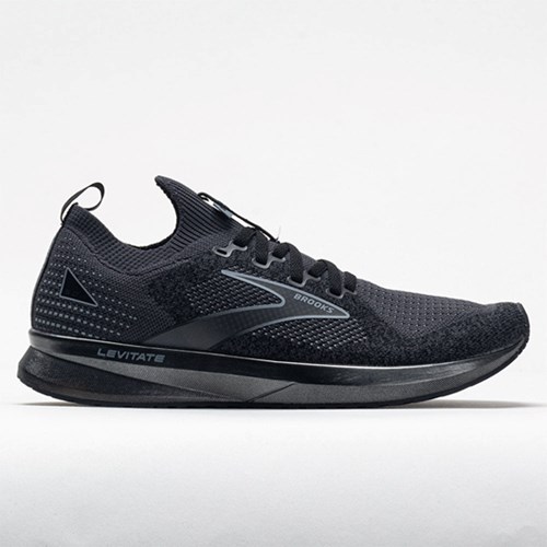 Black / Ebony / Gray Orthofeet Brooks Levitate Stealthfit 5 Men's Running Shoes | VSEYF7934